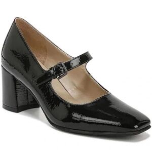 Naturalizer Black Patent Mary Jane Block Heel
